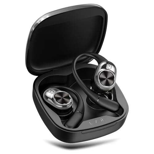 truke Newly Launched Buds Infinity Open Ear Wireless Earbuds with 70Hours of Playtime, 16mm Titanium Speaker, Quad Mic PureVoice™ ENC for Clear Calls, Dual Pairing, Fast Charging OWS - Jet Black 1