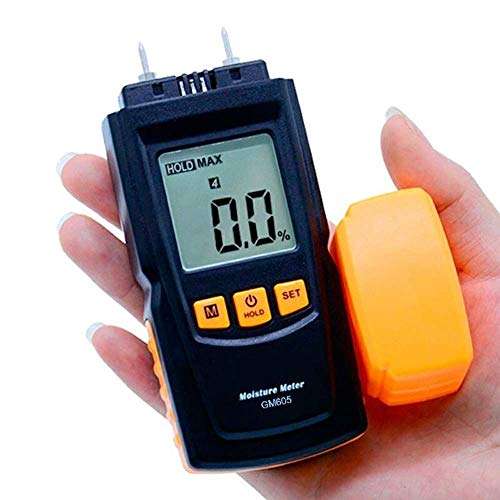 XUXUWA Moisture Meter GM605 Detachable Wood Moisture Meter Humidity Tester Timber Damp Detector Portable Wood Moisture Meter LCD Display Humidity tester 2