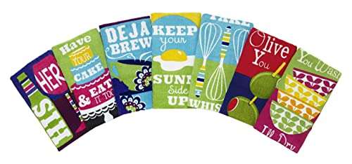 WorldCare® TechStyle Fiber Reactive Kitchen Towel, His & Hers Pattern 3