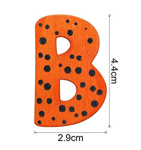 Penta Angel 26Pcs Wooden Magnets Fridge Letters Wood Large Magnetic Refrigerator ABC Alphabet Cute Spelling Learning for Preschool Educational 2