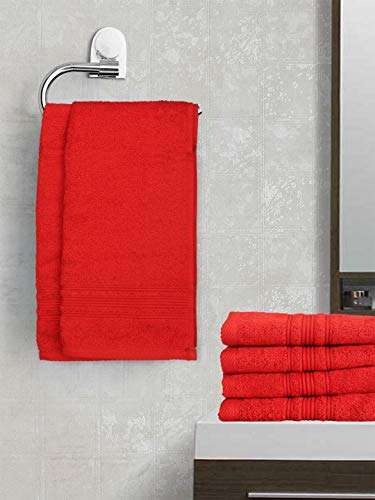 ELSTONE HOME Towel is Ultra soft, absorbent and rich towel for your essential bath range. Made of 100% cotton with viscose border for decoration, they make a perfect wrap when you step out of the shower. Pre-washed fabric ensures the colours do not fade and makes sure finish and texture of the fabric is not lost after washing. Azo less dyes used, safe for the skin and environment. Quick drying, shrink resistant and easy washing qualities of these towels ensures greater longevity. 1