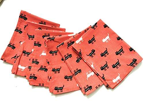 AMIRTHAMIL Assorted Kitchen Napkins Set of 10 FACE Towels Lunch Towels Multipurpose Towels Assorted Size 2