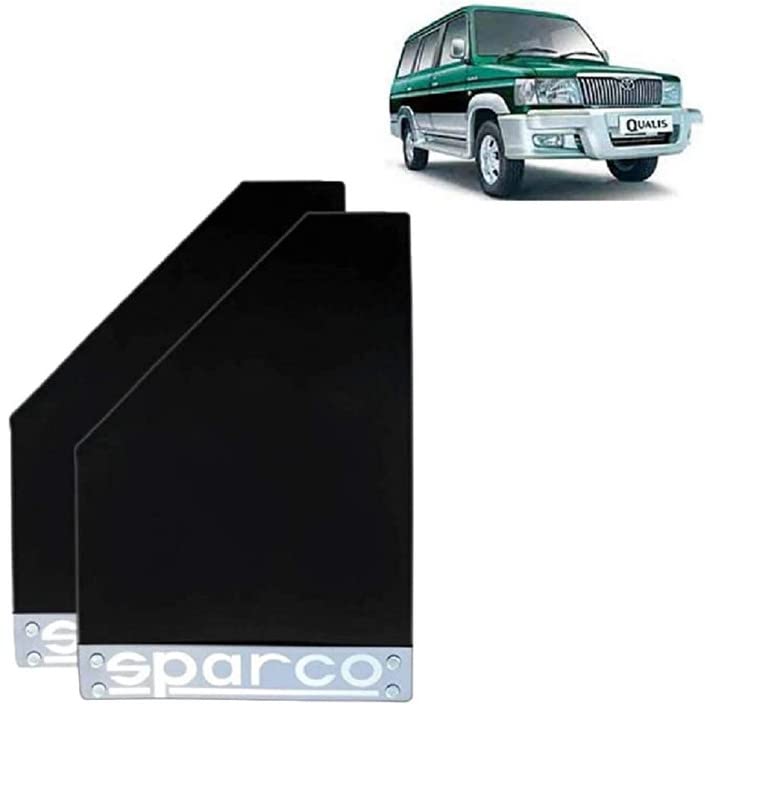 Vocado Black Sparco Car Plastic Mud Flap for Toyota Land Cruiser (Set of 2) 2
