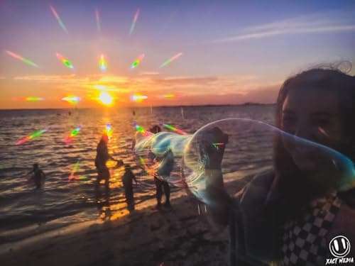 GloFX Ultimate Diffraction Glasses - Matte Black - 3D Prism Rainbow Effect - Great Edm, Festival, Concert, Fireworks, Christmas Lights, and Rave Accessory - Matte Black Frames 6