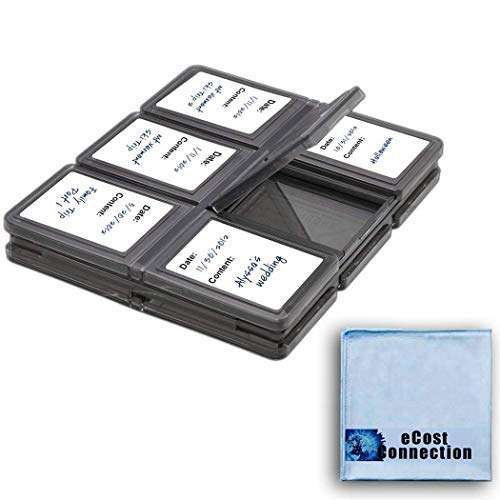 eCost 12 pc SD Foldable Memory Card Case + Microfiber Cloth 1