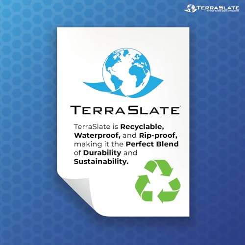TerraSlate Premium Waterproof Paper, 5 MIL 8.5” x 11”, Laser Printer & Copy Machine Compatible, Durable & Rain/Weather-Proof Copy Paper, White Paper (25 Sheets) 6