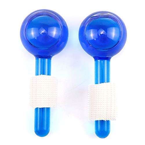 ONTRIP Facial Ice Globes For Face - Ice Roller for Face & Eye Puffiness Relief - Facial Massager Increase Collagen Production, Reduce Fine Lines and Wrinkles for Face, Eye, Neck (Pack Of 2)