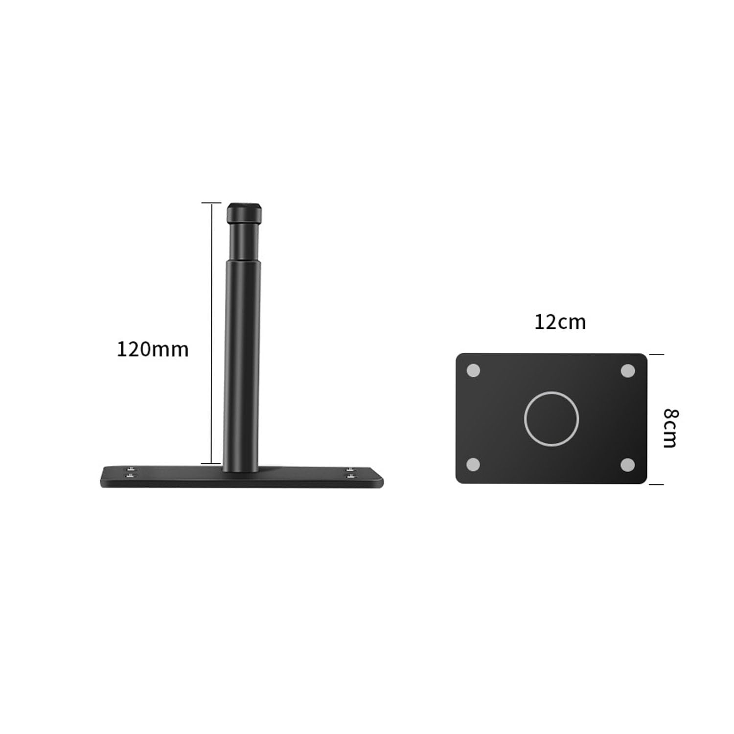 YUOCU Photography Studio Wall Ceiling Mount, 4.7inch Baby Pin Plate Overhead Wall Holder with 5/8" Stud for Photo Video Studio Lighting, Strobe Light, Ring Light, Softbox, Camera, Flash 5