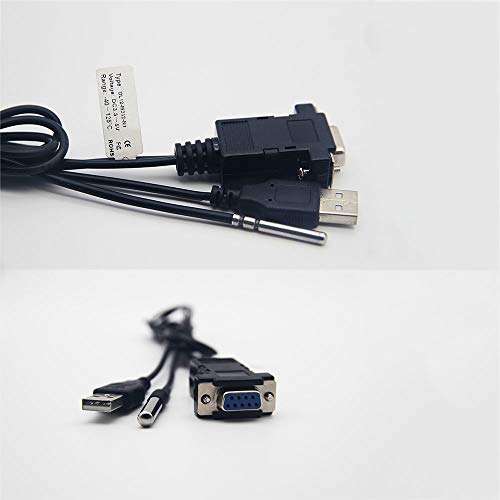 Taidacent DC3.3-5V Temperature Humidity Sensor Transmitter MODBUS Industrial Waterproof and Dustproof Module High Precision DB9 Probe for Greenhouse Warehouse Farm (DS18B20 Sensor 1 Probe) 5