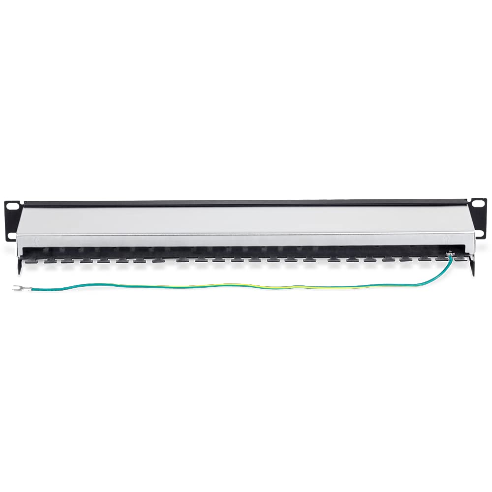 TRENDnet 16-Port Cat6A Shielded Patch Panel, 1U 19" Metal Housing, 10G Ready, Cat5e,Cat6,Cat6A Compatible, Cable Management, Color-Coded Labeling for T568A and T568B Wiring, Black, TC-P16C6AS 2