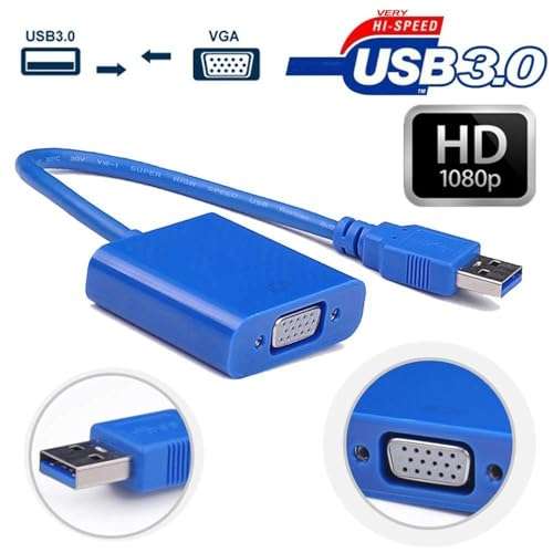 Tobo USB 3.0 to VGA Female Multi-Display Graphic Converter Card Display Cable Adapter 1080P.(USB 3.0-to-VGA) - TD-773UG 5