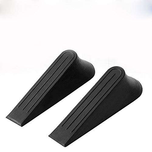 Imperial Global Door Stoppers – Pack of 4 Rubber Security Door Stops – Door Holder Stopper Wedges for All Floor Types - Heavy Duty, Durable & Non Scratching Door Jams up to 1.1 Inch (Black) 5