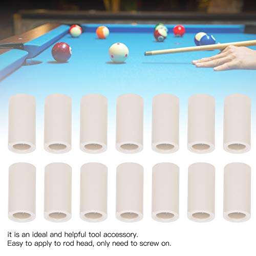 Billiard Cue Stick Ferrules, 40pcs Fiber Billiards Stick Pool Cue Ferrules Tubes Repair Accessories 4