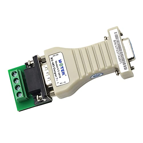 UOTEK Mini RS232 to RS485 Converter Adapter RS-232 to RS-485 Serial Converter Port-Powered UT-201B