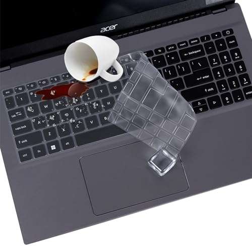 Keyboard Cover for 2025 2024 Acer Aspire Go 15, Aspire 3D 15, Aspire 15, Aspire 3 A315-24P/24PT A315-58/59, Aspire 5 A515-57 A515-57G A515-57G A515-58GM/58M/58MT/58PT/58P (Not Fit A515-46~A515-56) 6