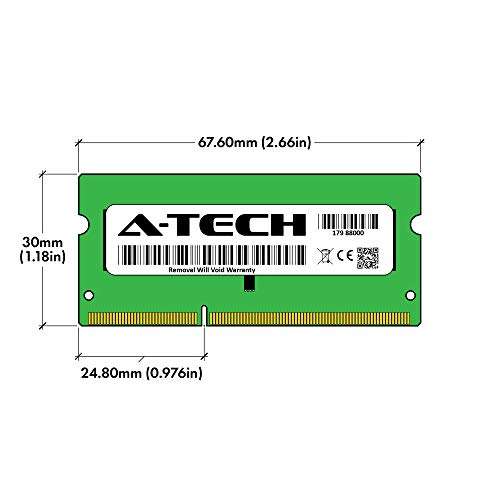 A-Tech 4GB RAM for Dell Inspiron 20 3043 AIO All-in-One Desktop | DDR3/DDR3L 1333MHz PC3L-10600 SODIMM 1.35V 204-Pin Non-ECC SO-DIMM Memory Upgrade 5