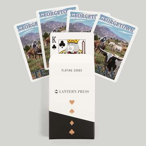Georgetown, Texas, Longhorns (52 Playing Cards, Poker Size Card Deck with Jokers) 6