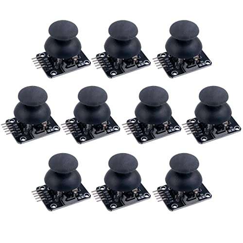 Wishiot Thumb Joystick Module Dual Axis Sensor Game Controller Sensor Joystick Breakout Module Compatible with Arduino PS2 Raspberry Pi (10)