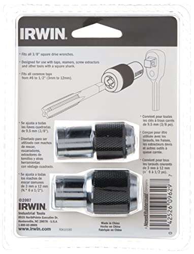 IRWIN Tap Socket Set, Adjustable, 2-Piece (3095001) 2