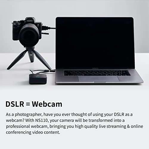 Narvitech NS110, External Capture Card. HD60 Pro, Stream and Record in 1080P60 with Ultra-Low Latency on PS5, PS4, Xbox Series X/S, in OBS and More, on PC and Mac. Supports PC-Free SD Card Recording. 2