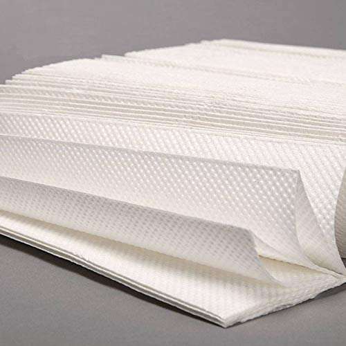 Carepure Multi Fold Hand Towel Tissue Paper Napkin | Fast-Drying Absorbency Pockets | White Paper - 3900 Pieces -30 Packet 5