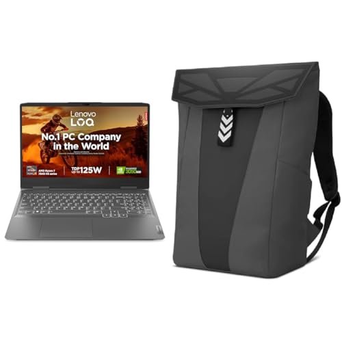 Lenovo LOQ AI Powered AMD Ryzen 7 7840HS 15.6" (39.6cm) FHD IPS 144Hz 350Nits Gaming Laptop (16GB/51