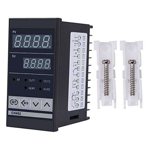 Valentine's Day Carnival Temperature Controller,CH402 AC85-264V High Precision Smart PID Temperature Controller Thermostat Relay TC/RTD Input 1