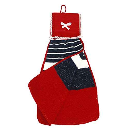 Kuber Industries Hanging Cotton 6 Pieces Cotton Washbasin Napkin/Hand Towel for Kitchen and Bathroom (Multi) 4