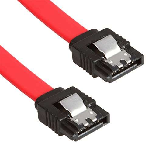 LINESO 6 Pack Straight SATA III Cable 6.0 Gbps 18 Inches (red) 3