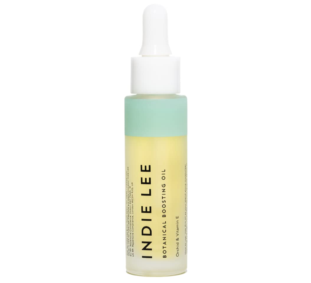 Indie Lee Botanical Boosting Oil - Face Oil with Vitamin E & Orchid Extract - Contains Malic Acid for Gentle Exfoliation - Rosehip + Jojoba Facial Moisturizer for Daily Use (30 ml) 1