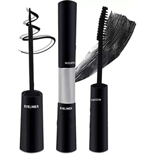 Adbeni 2IN1 Smudge-proof and waterproof, Long-lasting, Eyeliner& Mascara Black,(A1584)