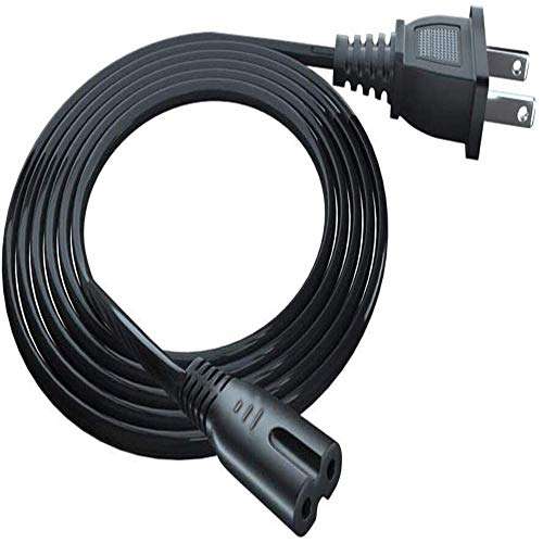 AC Power Cord for HP Envy 5055 4520 4500 4501 5660 5530 5535 5540 5640 7640 7645 100 110 120 Envy Photo 6255 7155 7855 Officejet Pro 6830 8600 9015, Replacement Printer Cable 2 Prong 6FT [UL Listed] 5