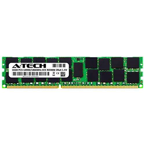 A-Tech 16GB RAM Replacement for Samsung M393B2G7QH0-CMA | DDR3 1866MHz PC3-14900R 2Rx4 1.5V ECC RDIMM Registered 240-Pin DIMM Memory Module 2