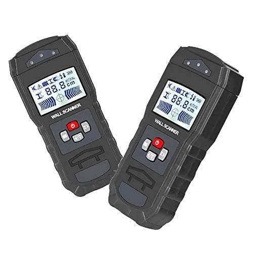GMKD Stud Finder, 3-in-1 Digital Wall Scanner with LCD Display, Multifunctional Electric AC Wire Metal Wood Detector - for Wood Metal & Live Cables Detection 1