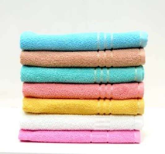 B S NATURAL hand towel 7 pcs solid best for kitchen purpose| gym| travelling etc.
