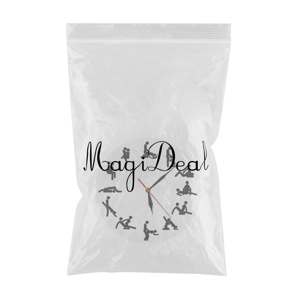 Skycandle Round Wall Clock Funny Effect Sex Position Wall Watch Bedroom Decor 5
