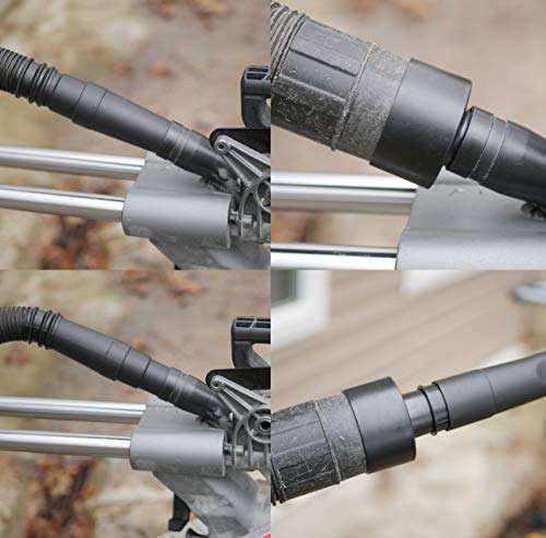 TDVS Universal Vacuum Hose Attachments Kit For Accessories Reducer Designed to Fit More Vacuums Than Any Other Adapters -5 Adapters Fits 1 1/16 to 1 3/4 inches Plus 2 1/2 to 1 1/4 Shop Vac Hose Connec 5