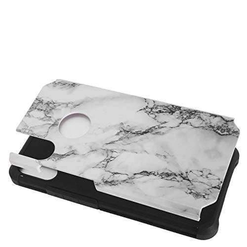 CELZEN - for Alcatel 3V (2019) 5032W - Hybrid Image Phone Case - AD1 Black Marble 3