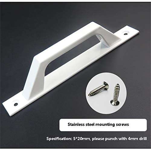 Sliding Doors Aluminum Alloy Handle Doors And Windows Multifunction Small Handle Sliding Door Balcony Door Wooden Door Hardware Handle (Color : White) 3