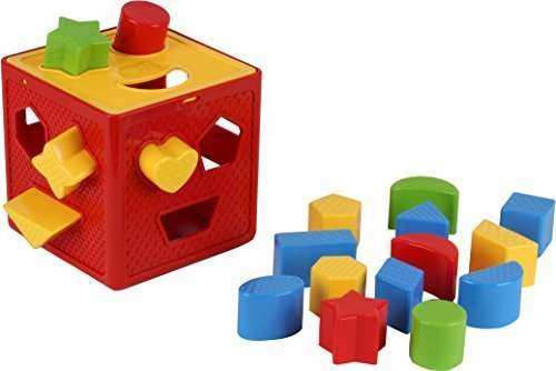 Play22 Baby Blocks Shape Sorter Toy - Childrens Blocks Includes 18 Shapes - Learning Color Recognition - Colorful Sorter Cube Box - My First Baby Toys - Toys Gift for Boys & Girls 5