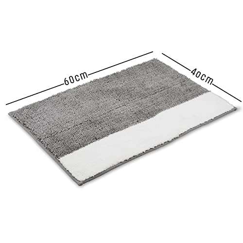 Lykke Decor Anti-Slip Bath Mat Microfiber Soft, Size 40 x 60 Cm - Bathroom Rugs - Suitable for Kitchen, Bedroom and Bathroom, Dry Fast Water Absorbent & Machine-Washable - Set of 1 5