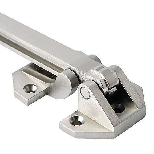 Mooche Swing Bar Door Lock 5" x 2" Childproof Security Door Guard for Home Security Heavy Duty Stainless Steel Brushed Steel, MMS660-LS 6