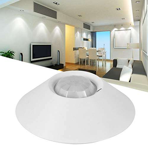 01 with Red LED Alarm Wired Infrared Detector, Ceiling Type Motion Detector, Anti-Theft for Office Home 6