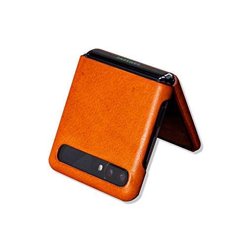 Andantannerie Leather Galaxy z flip case, Handmade Leather Galaxy z flip Back Cover (2846) 4 Colors 1