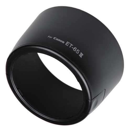 SHOPEE Branded Bayonet Lens Hood (ET-65III) Compatible for EF 85mm f/1.8 USM, 100mm f/2 USM, 135mm f/2.8 SF, and Other Compatible for EF Telephoto Zoom Lenses 1