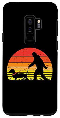 Galaxy S9+ Bigfoot Sasquatch Dachshund Retro Weiner Dog Animal Pet Gift Case 1