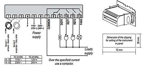 Two Stage Temperature Controller for Refrigeration - TC-910Ri 3