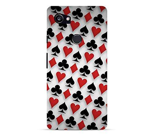 TRUEMAGNET Premium Playing Card Pattern Printed Hard Mobile Back Cover for Google Pixel 2 XL, Designer & Attractive Case for Your Smartphone 1