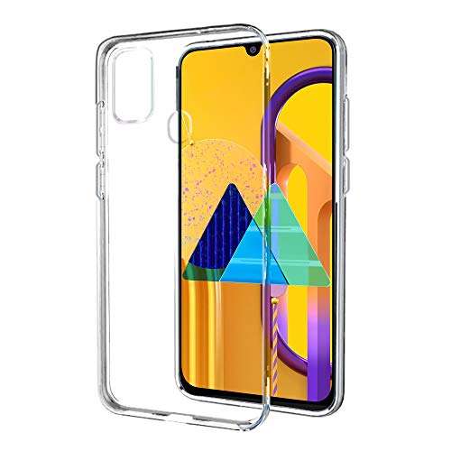 Amazon Brand - Solimo Protective Mobile Cover (Soft & Flexible Back case) for Samsung Galaxy M30s (Black)