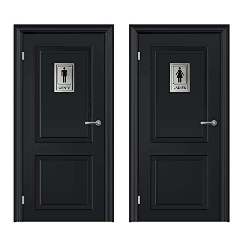 Buzz cool Gents Ladies signage Self Adhesive sticker for Washroom Toilet Restroom Glass Doors Wooden Doors Offices Hospitals Mall and Business Sign Stickers 6